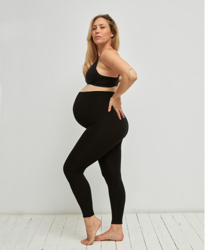 Nahtlose Schwangerschaft-Leggings aus Bambus