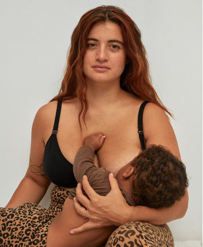 Soutien-gorge Allaitement Coton Bio Noir