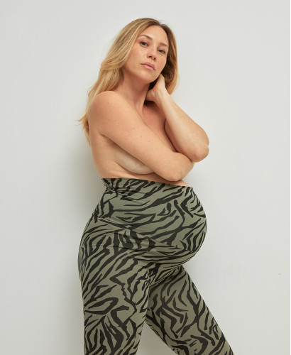 Organic Cotton Zebra Pregnancy Leggings