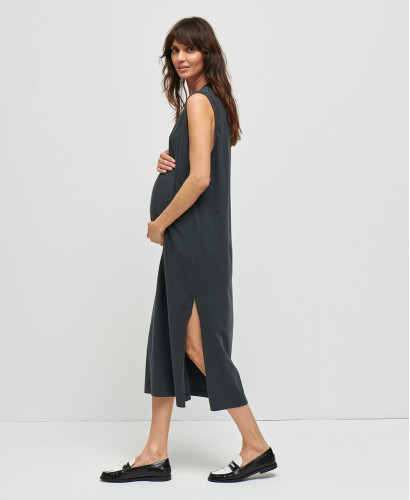 robe grossesse coton charlie noir vintage