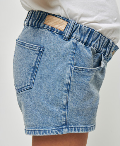 Light Blue Straight Pregnancy Shorts