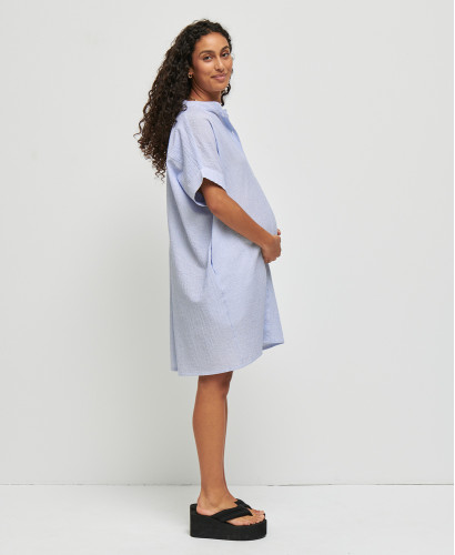 Lulu Embossed Cotton Pregnancy Dress