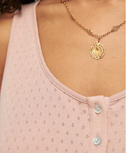 Maternity Set Pointelle Organic Cotton Pink Mathilde