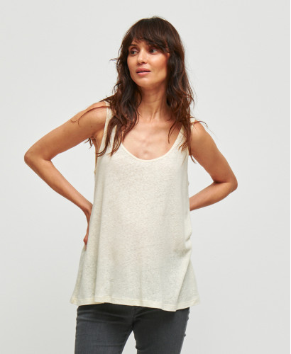 Tanktop aus Leinen & Baumwolle Luz