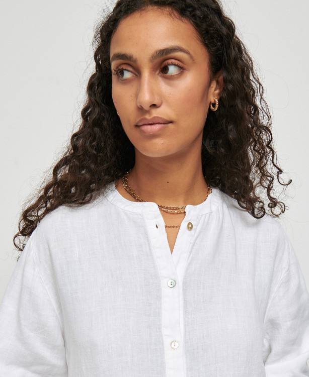 blouse grossesse monroe lin blanc
