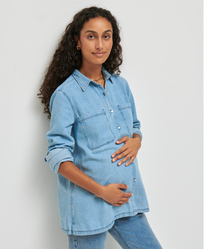 Schwangerschaftshemd aus Denim June