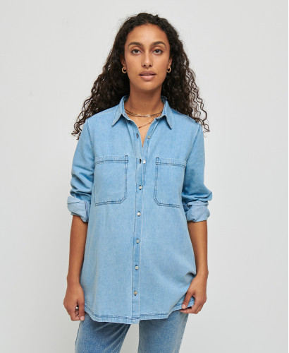 Schwangerschaftshemd aus Denim June