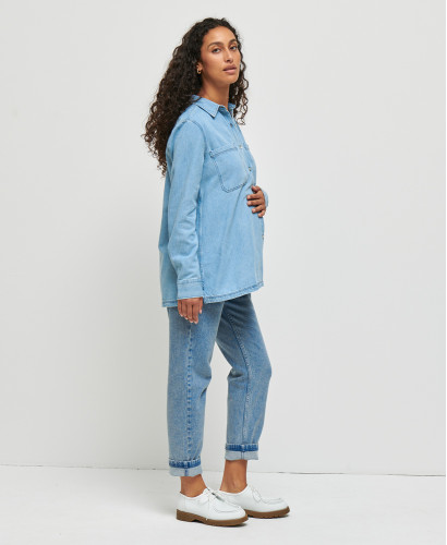 Schwangerschaftshemd aus Denim June