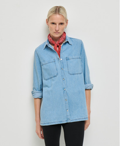 June Denim Pregnancy Shirt