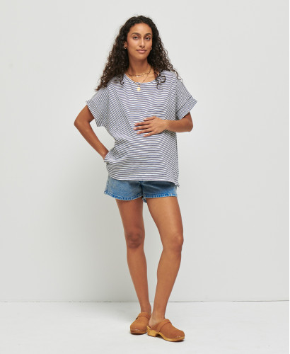 Olivia Cotton Pregnancy Top l Sustainable Pregnancy & Maternity Tops
