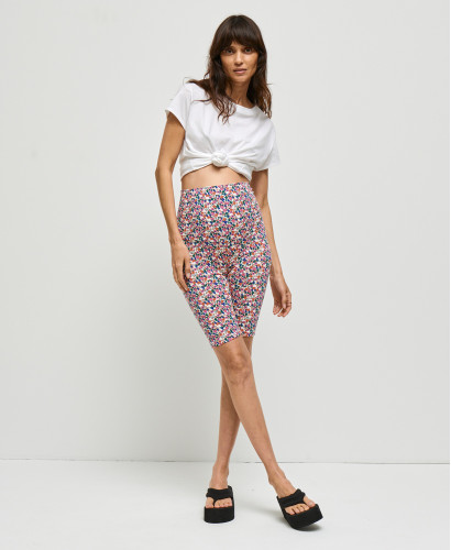 Schwangerschaft-Biker Shorts Bio-Baumwolle Liberty
