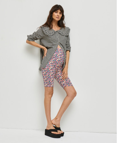 Organic Cotton Liberty Pregnancy Biker Shorts
