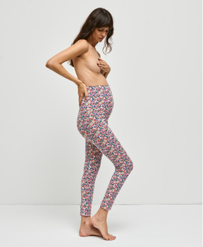 Schwangerschaft-Leggings aus Bio-Baumwolle Liberty