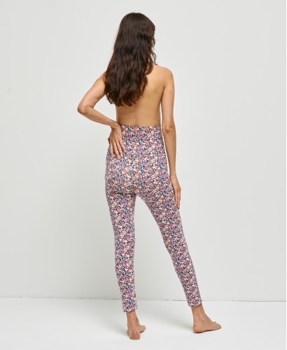 Legging Grossesse Liberty ecru Coton Bio