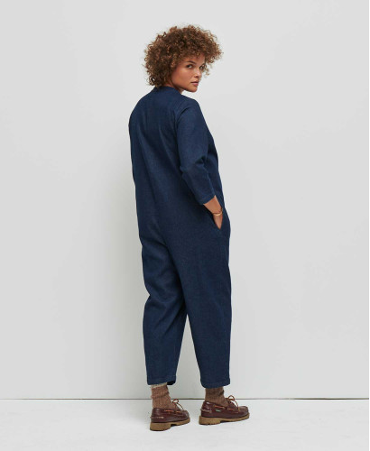 Alba Raw Denim Jumpsuit