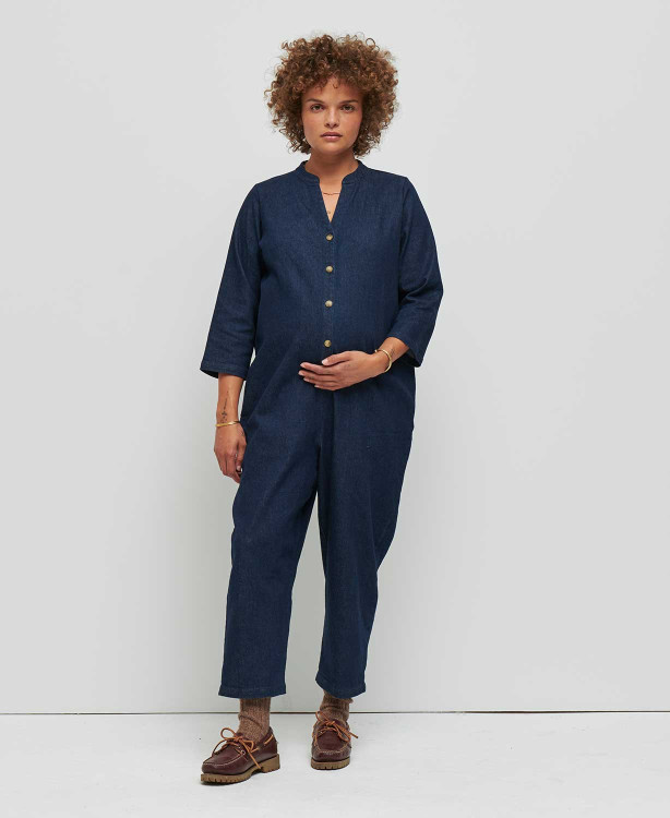 Schwangerschaftslatzhose Denim Roh Alba
