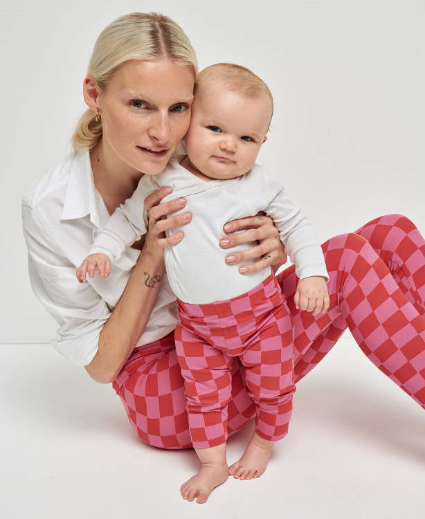 Duo leggings carreaux maman/enfant