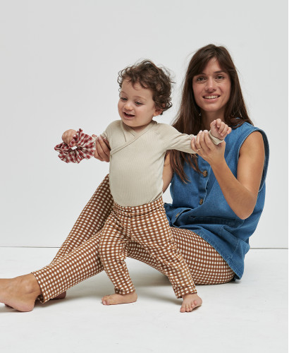 Mama/Kind-Kamel Karomuster-Leggings-Duo