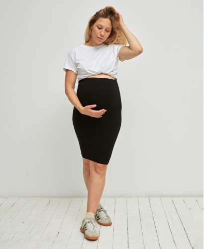 Black Bamboo Seamless Maternity Jumpsuit l Pregnant Women Overalls - 