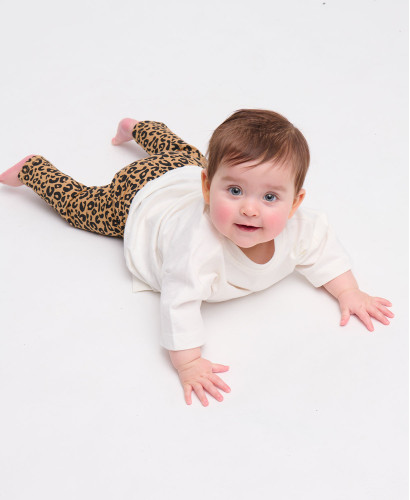 Camel Organic Cotton Leopard Kids Leggings