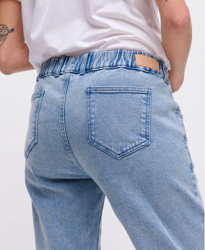 Light Blue Straight Pregnancy Jeans