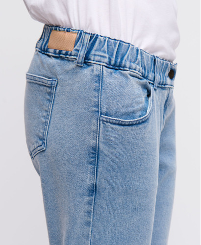 Light Blue Straight Pregnancy Jeans