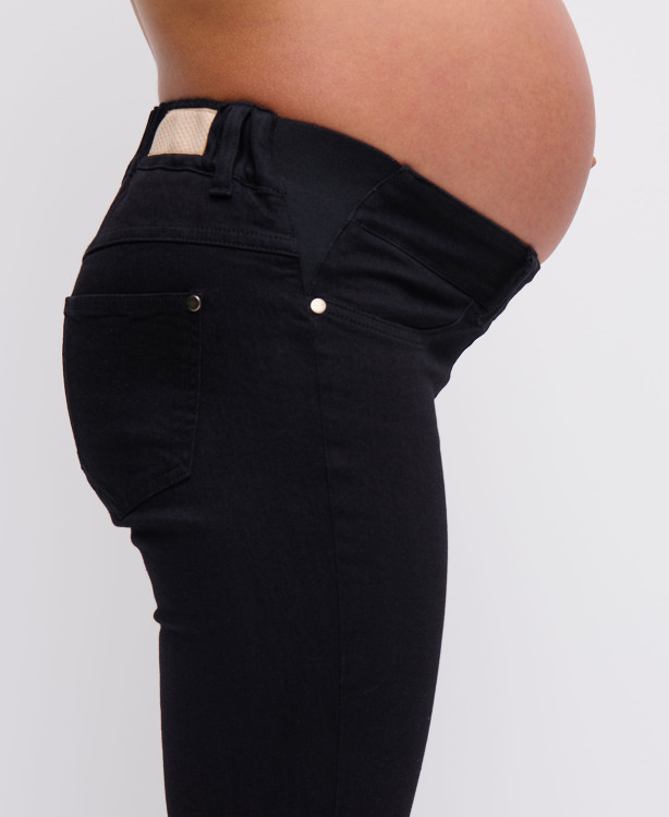 Schwangerschaftsjeans Slim schwarz