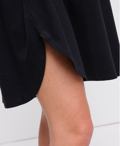 Schwangerschaftskleid Schwarz Tencel Jeanne
