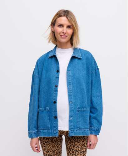 Denim-Jacke Maï blau