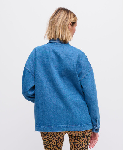 Denim-Jacke Maï blau
