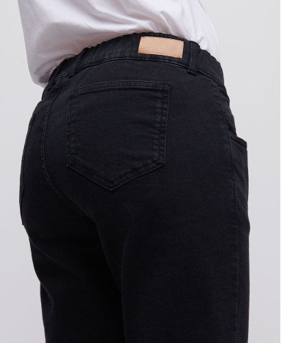 Black Straight Pregnancy Jeans