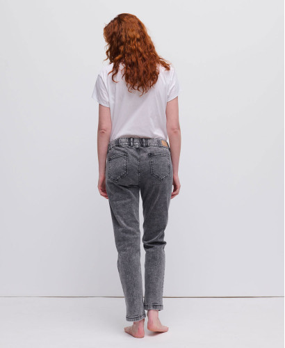 Gray Straight Pregnancy Jeans