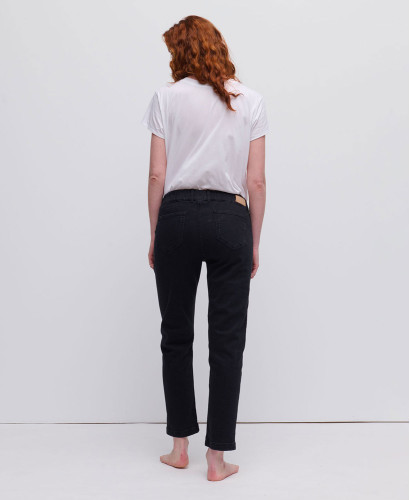Schwangerschaftsjeans Straight schwarz