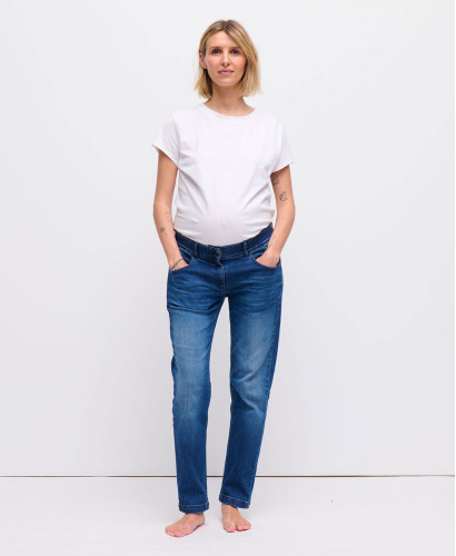 Blue Straight Pregnancy Jeans