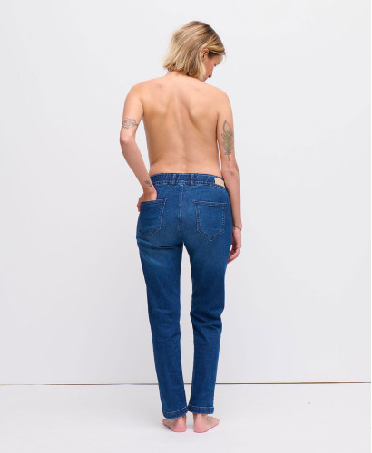 Schwangerschaftsjeans Straight ecru Gerade Innovativ | Jeans Komfort -  Blau 