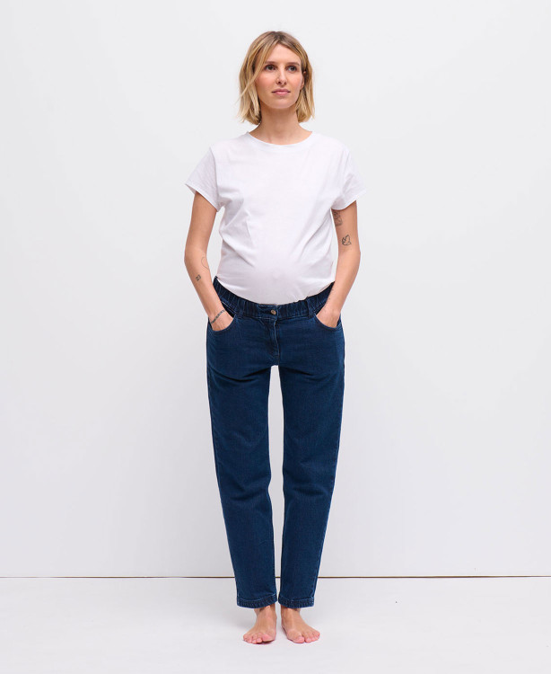 Raw Blue Straight Pregnancy Jeans