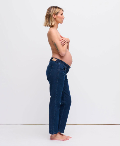 Raw Blue Straight Pregnancy Jeans