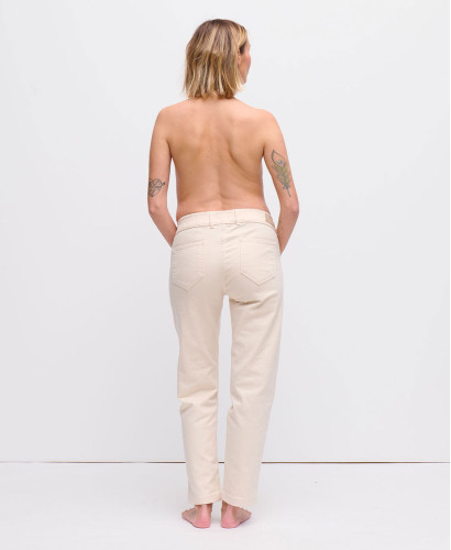 Schwangerschaftsjeans Straight ecru