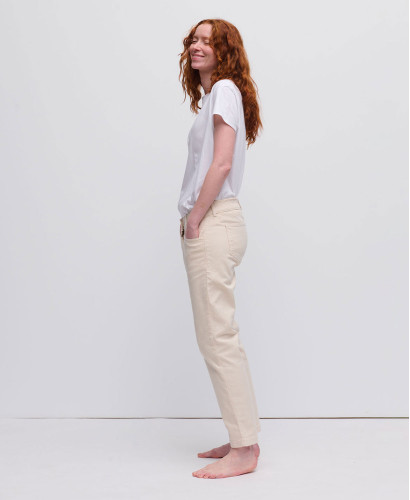 Schwangerschaftsjeans Straight ecru