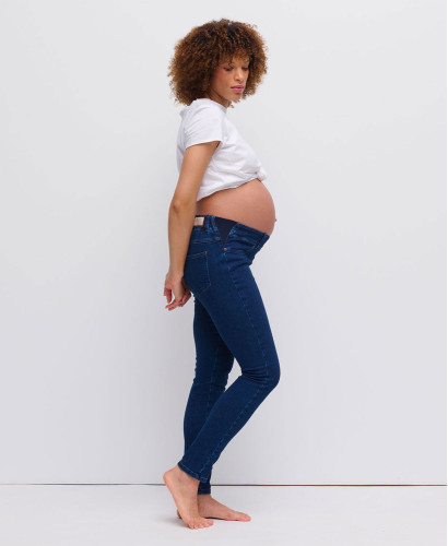 Black Pregnancy Jeans l Eco-responsible Maternity Jeans & Pants -  Blue 