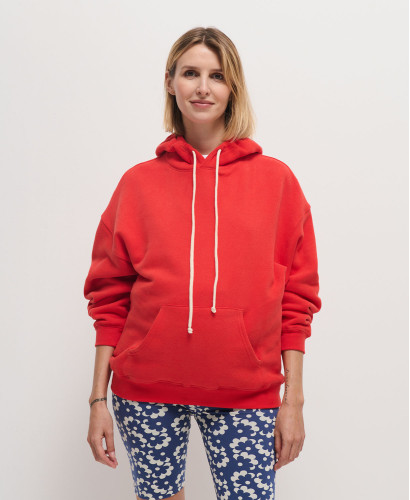 Red Cotton Pregnancy Hoodie l Cool & Fancy Maternity Sweatshirts & Top