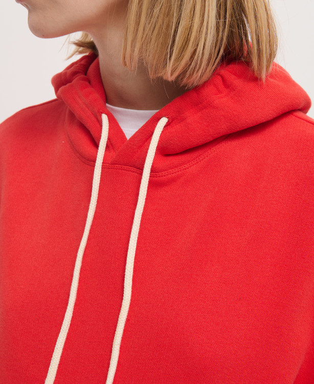 Cotton Red Pregnancy Hoodie