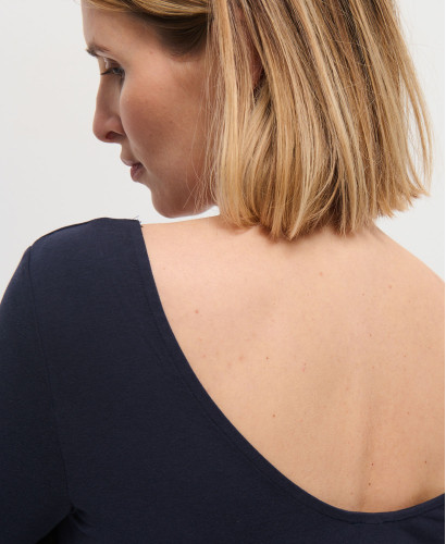 Schwangerschaftkleid Blau Modal Clémence