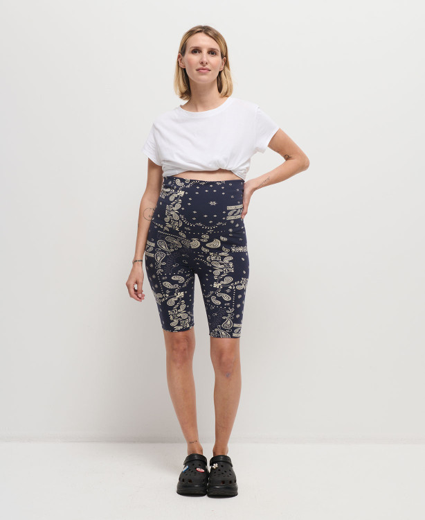 Organic Cotton Bandana Pregnancy Biker Shorts
