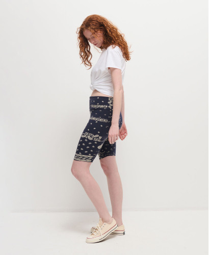 Schwangerschaft-Biker Shorts Bio-Baumwolle Bandana