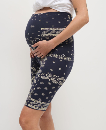 Biker Short Grossesse Bandana Coton Bio