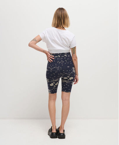 Schwangerschaft-Biker Shorts Bio-Baumwolle Bandana