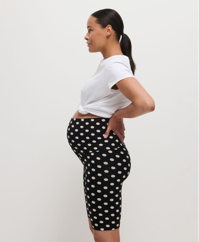 Biker Short Grossesse Vichy Bleu Coton Bio l Cyclistes Femme Enceinte -  Pois 