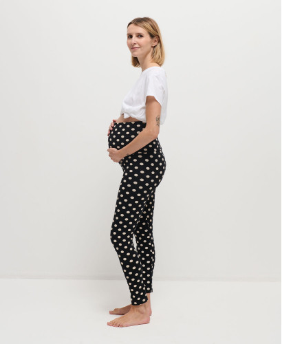 Legging Grossesse Vichy Bleu l Leggings Cool Essentiel Femme Enceinte -  Pois 