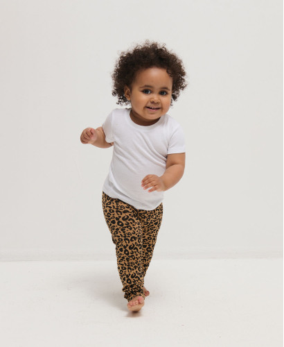 Mom/kids camel leopard leggings set